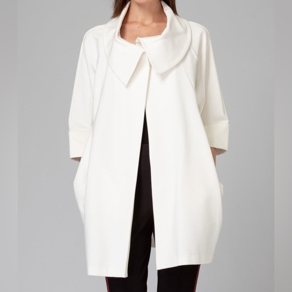 Joseph Ribkoff White Textured Coat Dress โ Size 8 (CAN/USA) - Picture 13 of 13